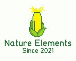 Natural Lemon Juice logo design