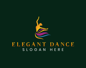 Ballet Woman Dance logo design