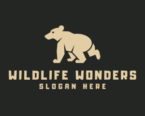 Wildlife Bear Animal logo design