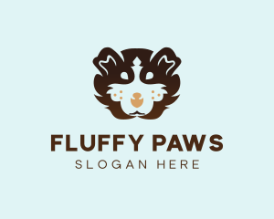 Fluffy Puppy Dog logo design