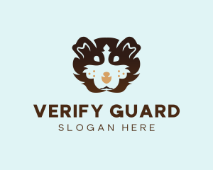 Fluffy Puppy Dog logo design