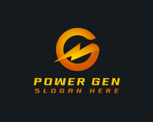 Energy Bolt Letter G logo