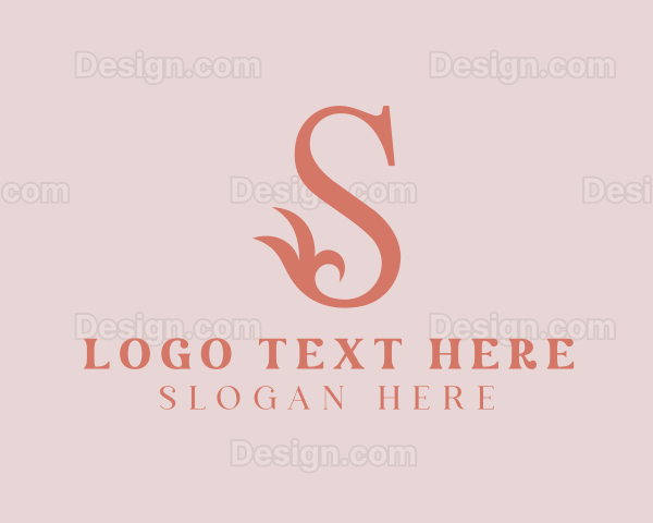 Floral Letter S Logo