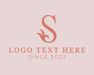 Floral Letter S logo