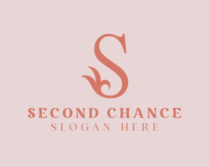 Floral Letter S logo design