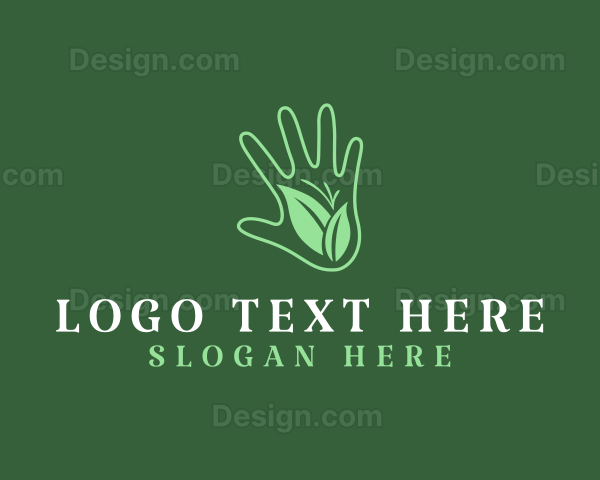 Eco Garden Hand Logo