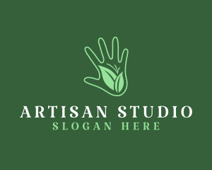 Eco Garden Hand  logo design