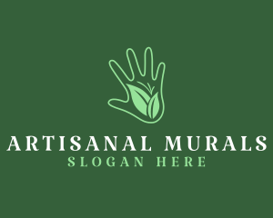 Eco Garden Hand  logo design