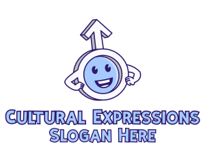 Male Symbol Cartoon logo