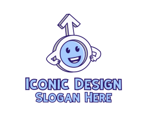 Male Symbol Cartoon logo