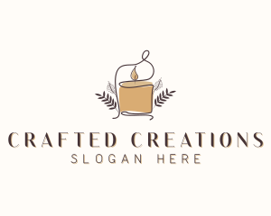 Scented Candle Decoration logo design