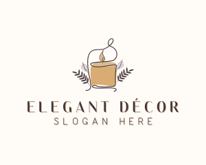 Scented Candle Decoration logo design