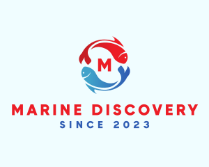 Marine Fish Pet logo design