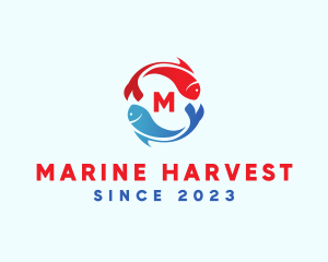 Marine Fish Pet logo design