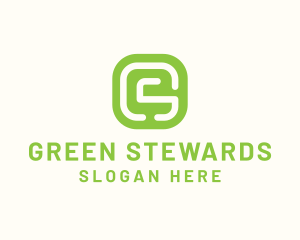 GS Green Icon logo design