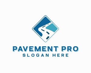 Highway Pavement Road logo design