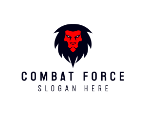 Angry Lion Animal Logo