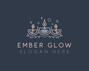 Deluxe Aromatherapy Candle logo design