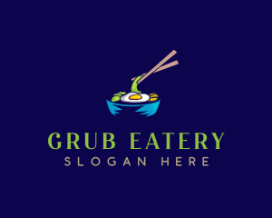 Korean Asian Food logo design