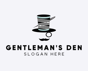 Tailoring Gentleman Hat  logo design