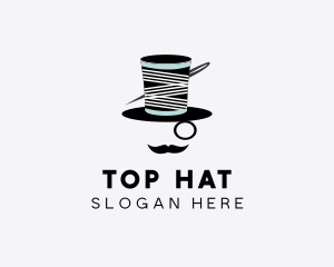 Tailoring Gentleman Hat  logo design