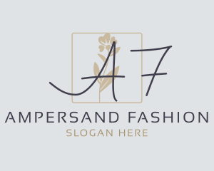 Minimalist Floral Fashion logo design