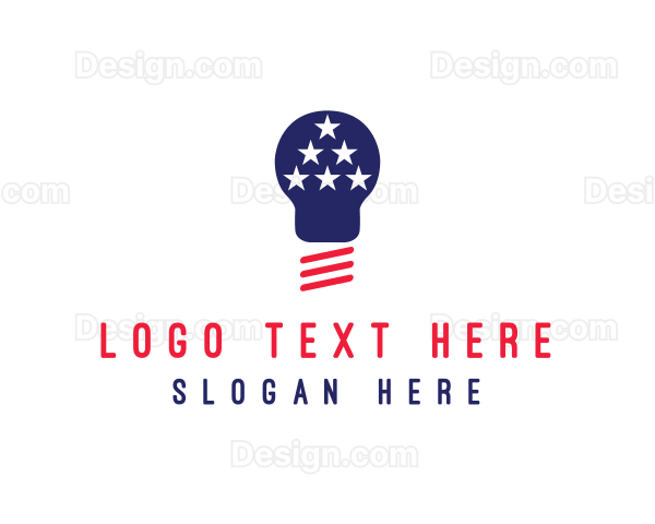 USA Light Bulb Logo