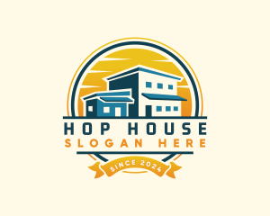 Sunset House Property logo design