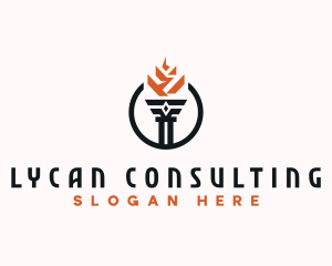 Torch Flame Consulting logo design