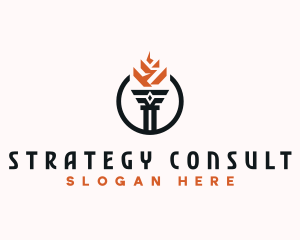 Torch Flame Consulting logo design