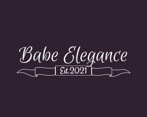 Elegant Banner Boutique logo design