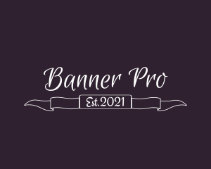 Elegant Banner Boutique logo design