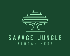 Forest Jungle Tree logo design