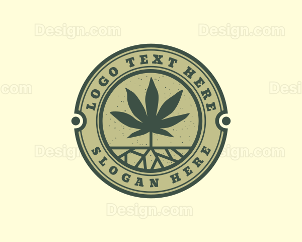 Weed Cannabis Leaf Logo