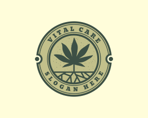 Weed Cannabis Leaf logo