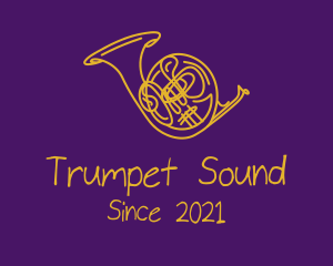 Golden Musical Trumpet  logo