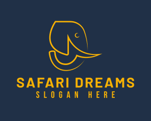 Wild Elephant Safari logo design