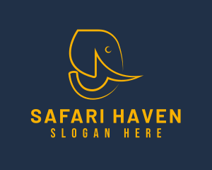 Wild Elephant Safari logo design