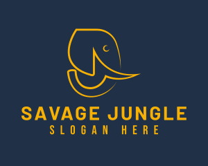 Wild Elephant Safari logo design