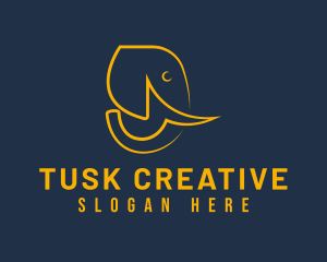 Wild Elephant Safari logo design