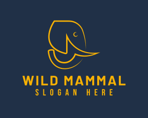 Wild Elephant Safari logo design