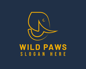 Wild Elephant Safari logo design