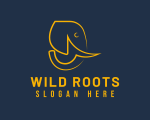 Wild Elephant Safari logo design