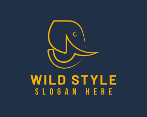 Wild Elephant Safari logo design