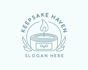 Scented Candle Souvenir logo design