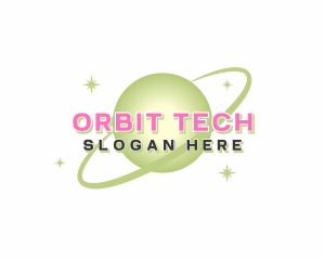 Planet Star Orbit logo design