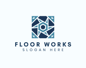 Tile Floor Pattern logo design