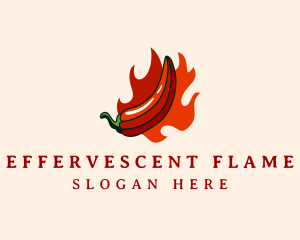 Flaming Hot Chili logo design