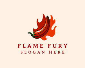 Flaming Hot Chili logo design