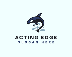 Wild Orca Whale logo design